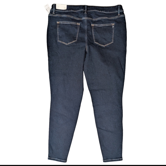 NWT M Jeans by Maurices Vintage Dark Wash Mid Rise Jegging, Size XXL Long - Picture 7 of 10